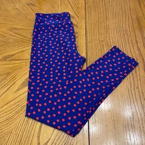 LulaRoe Polkadot Leggings Women One Size slightly used